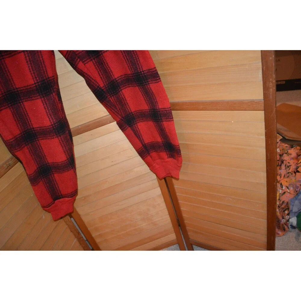 Vintage Pants Wool 1940s 1950s Hunters Plaid